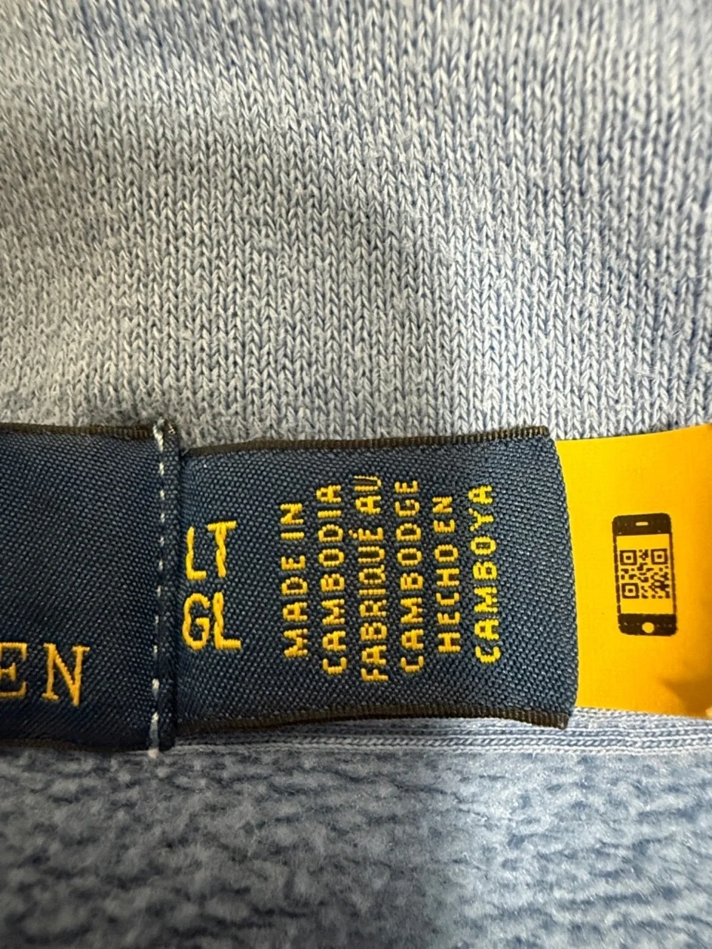 Polo Ralph Lauren Big & Tall Quarter Zip Mens Blue Sweatshirt. Size Large Tall. - Picture 5 of 7